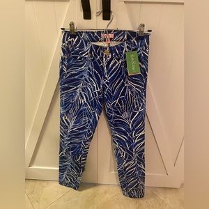 Lilly Pulitzer South Ocean skinny crop 👖